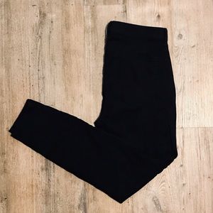 LOFT Black Brushed Sateen Leggings (6) - NWOT